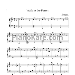 Ноты Brian Crain - A walk in the forest - предпросмотр