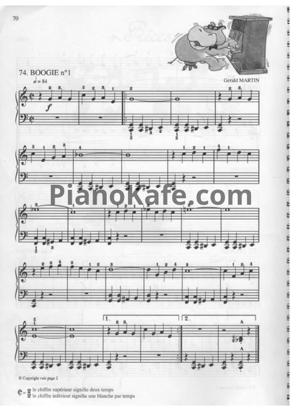 Ноты Gerald Martin - Boogie №1 - PianoKafe.com