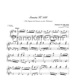 Ноты Д. Скарлатти - Соната K288 - предпросмотр
