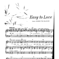 Ноты Cole Porter - Easy to love - предпросмотр