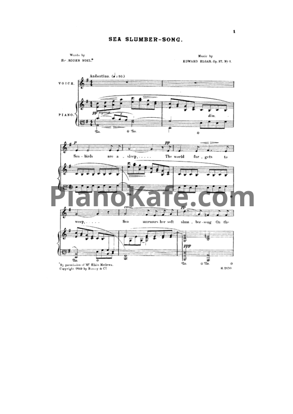 Ноты Эдуард Элгар - Морские картины  (Op. 37) - PianoKafe.com