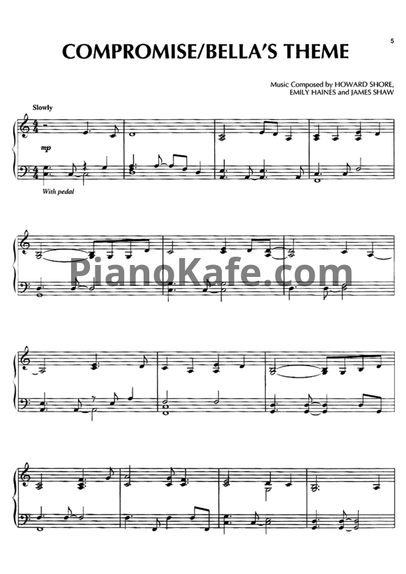 Ноты Howard Shore - The Twilight Saga: Eclipse (Songbook) - PianoKafe.com