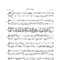 Ноты Taylor Swift - Cold as you - предпросмотр