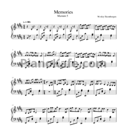 Ноты Maroon 5 - Memories - предпросмотр