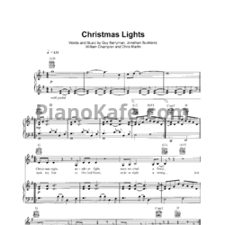 Ноты Coldplay - Christmas lights - предпросмотр