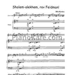 Ноты Bela Kovacs - Sholem-aleihem, rov Feidman! - предпросмотр