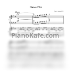 Ноты Vazha Azarashvili - Dance Flor (для 2 фортепиано) - предпросмотр