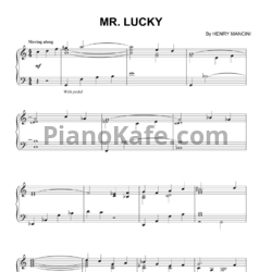 Ноты Henry Mancini - Mr. Lucky - предпросмотр