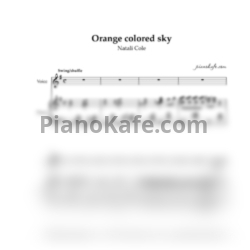 Ноты Natalie Cole - Orange colored sky