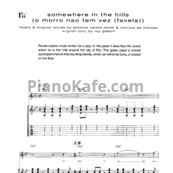 Ноты Antonio Carlos Jobim - Somewhere in the hills (Voice and Guitar tabs) - предпросмотр