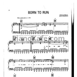 Ноты Bruce Springsteen - Born to run - предпросмотр