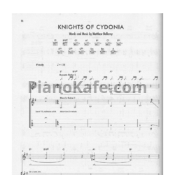 Ноты Muse - Knight of Cydonia - предпросмотр