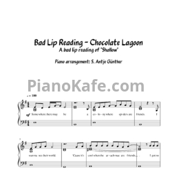 Ноты Bad Lip Reading - Chocolate lagoon (Parody of Lady Gaga - Shallow) - предпросмотр