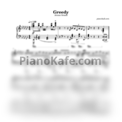 Ноты Ariana Grande - Greedy - предпросмотр