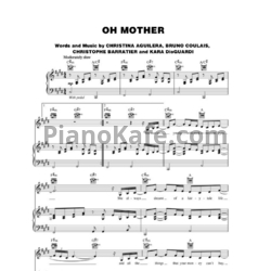 Ноты Christina Aguilera - Oh mother - предпросмотр