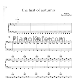 Ноты Enya - The First Of Autumn - предпросмотр