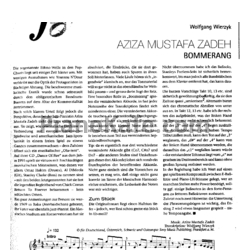 Ноты Aziza Mustafa Zadeh - Bommerang - предпросмотр