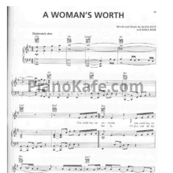 Ноты Alicia Keys - A Woman's Worth - предпросмотр