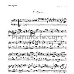 Ноты И. Брамс - Две жиги для фортепиано (WoO 4) - предпросмотр