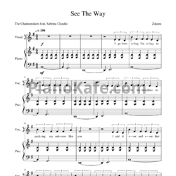 Ноты The Chainsmokers feat. Sabrina Claudio - See the way