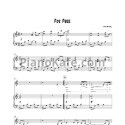 Ноты Joni Mitchell - For free (Версия 3) - предпросмотр