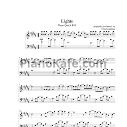 Ноты Ellie Goulding - Light - предпросмотр