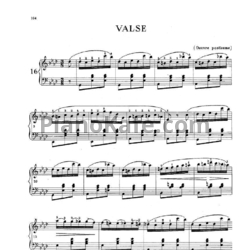 Ноты Ф. Шопен - Вальс №16 ля-бемоль мажор (B. 21) - предпросмотр