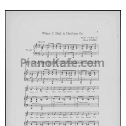 Ноты Cole Porter - When I had a uniform on - предпросмотр