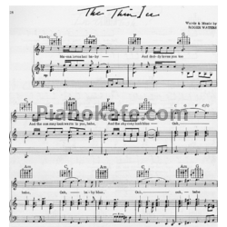 Ноты Pink Floyd - The thin ice - предпросмотр