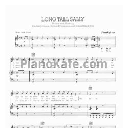 Ноты Elvis Presley - Long tall Sally - предпросмотр