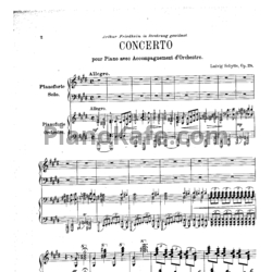 Ноты Людвиг Шитте - Концерт для фортепиано (Op. 28) - предпросмотр