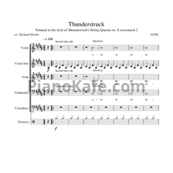 Ноты AC/DC - Thunderstruck (Партитура) - предпросмотр