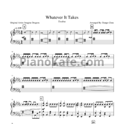 Ноты Imagine Dragons - Whatever It Takes - предпросмотр