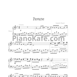 Ноты Gabriel Faure - Pavane (Op. 50) - предпросмотр