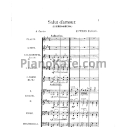 Ноты Эдуард Элгар - Salut d'Amour (Liebesgruss) (Op. 12, Партитура) - предпросмотр