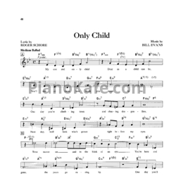 Ноты Bill Evans - Only child - предпросмотр