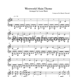 Ноты Ramin Djawadi - Westworld main theme (Версия 2) - предпросмотр