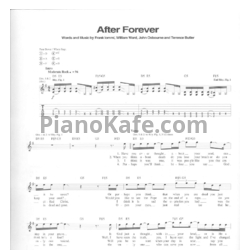 Ноты Black Sabbath - After forever (Guitar tabs & Voice) - предпросмотр