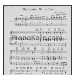 Ноты Cole Porter - The laziest gal in town - предпросмотр