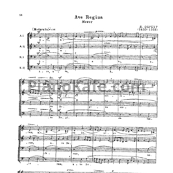 Ноты Я. Обрехт - Ave Regina (Мотет)