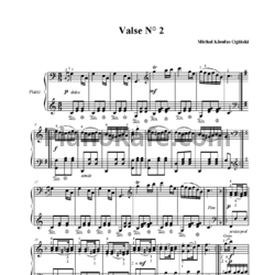Ноты Михаил Огинский - Вальс №2 до мажор - предпросмотр