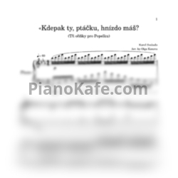 Ноты Karel Svoboda - Kdepak ty, ptáčku, hnízdo máš? (Tři oříšky pro Popelku) - предпросмотр