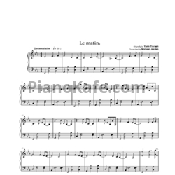 Ноты Yann Tiersen - Le matin - предпросмотр