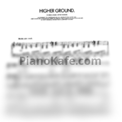 Ноты Stevie Wonder - Higher ground - предпросмотр