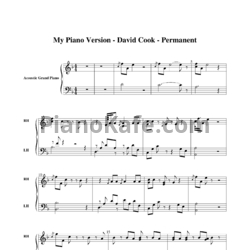 Ноты David Cook - Permanent