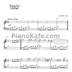 Ноты David Lanz - Song for monet - предпросмотр