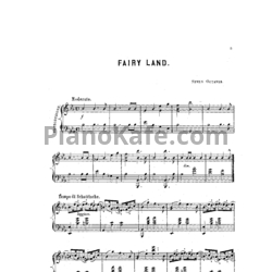 Ноты Луи Моро Готшалк - Fairy land - предпросмотр