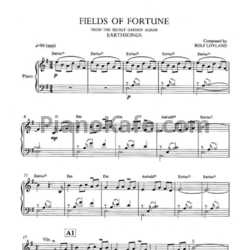 Ноты Secret Garden -  Fields of fortume (для скрипки) - предпросмотр