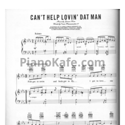 Ноты Billie Holiday - Can't help lovin' dat man - предпросмотр