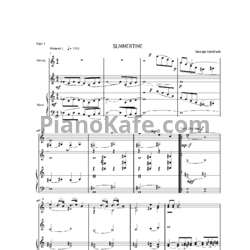 Ноты Ксения Дежнева - Summertime - предпросмотр